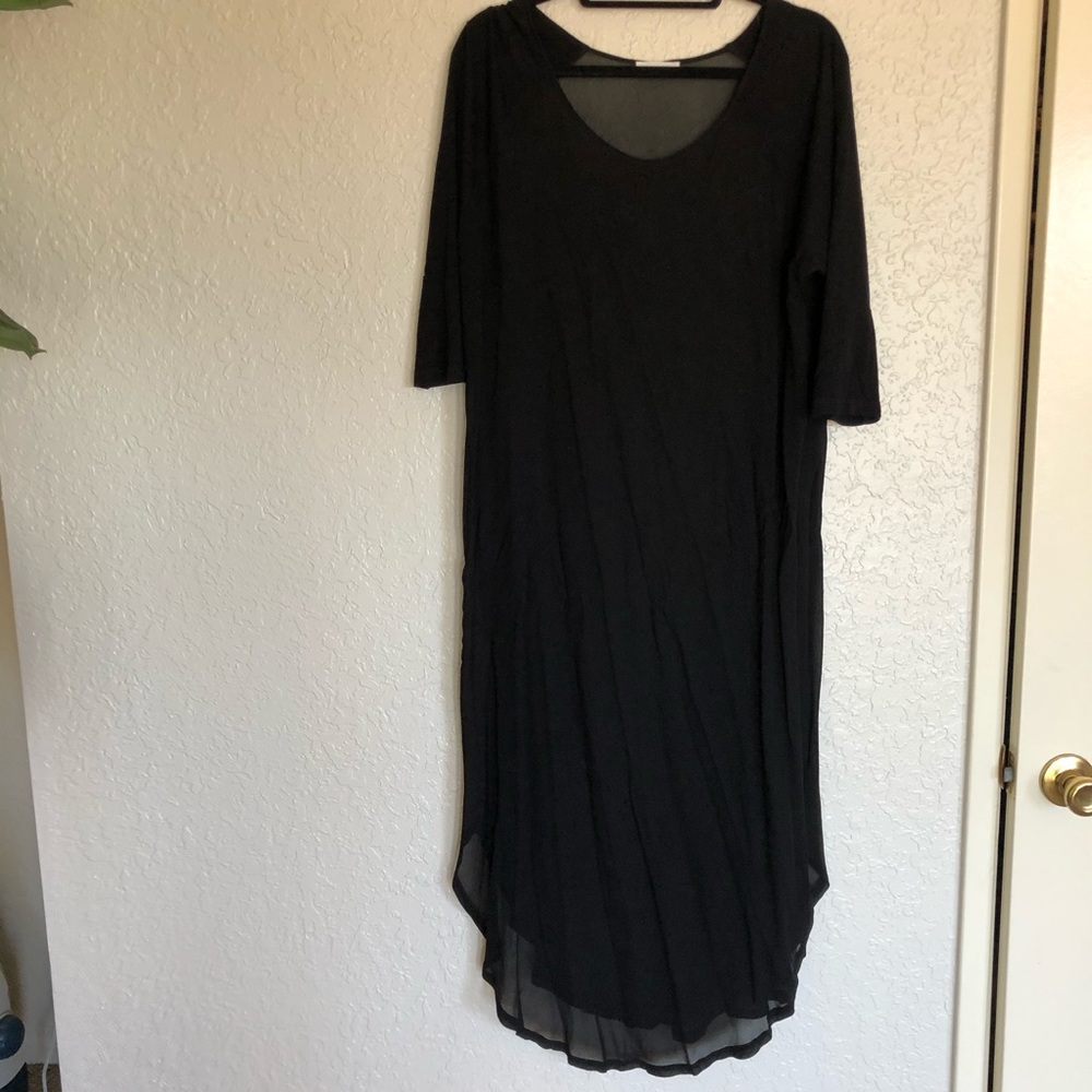 LACAUSA - sheer Long Sleeve Maxi